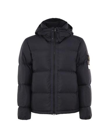 [해외직구] 26FW 스톤 아일랜드 매트 립스탑 코듀라 어드밴스드 패브릭스 디테처블 후드 티어 레지스턴트 다운 숏패딩 L2S154100013 NAVY