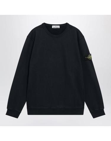 [해외직구] 26FW 스톤 아일랜드 오가닉 코튼 플리스 립드 인서트 레귤러 핏 크루넥 스웨트셔츠 S156100049S0A20 Blue