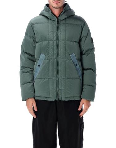 [해외직구] 26FW 스톤 아일랜드 나일론 메탈 에코닐 드로우코드 헴 후드 다운 자켓 S154100019S0019 V005T OCEAN GREEN
