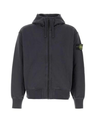 [해외직구] 26FW 스톤 아일랜드 오가닉 코튼 플리스 와펜 집업 후드 티셔츠 L2S156100009S0051 V002A NAVY