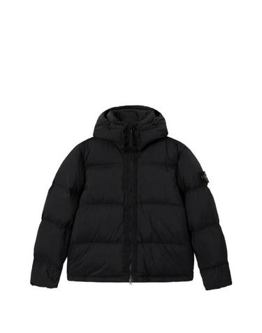 [해외직구] 26FW 스톤 아일랜드 매트 립스탑 코듀라 어드밴스드 패브릭스 디테처블 후드 티어 레지스턴트 다운 자켓 L2S154100013S0483 V0029 BLACK