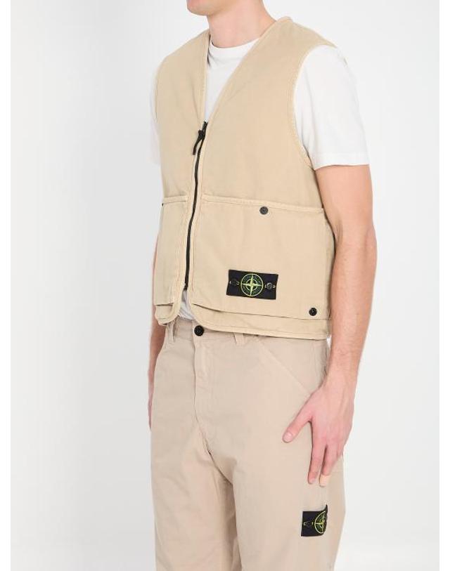 스톤아일랜드 [해외직구] 26SS 스톤 아일랜드 베스트 L1S156100007S0184 V019A BEIGE 착용컷