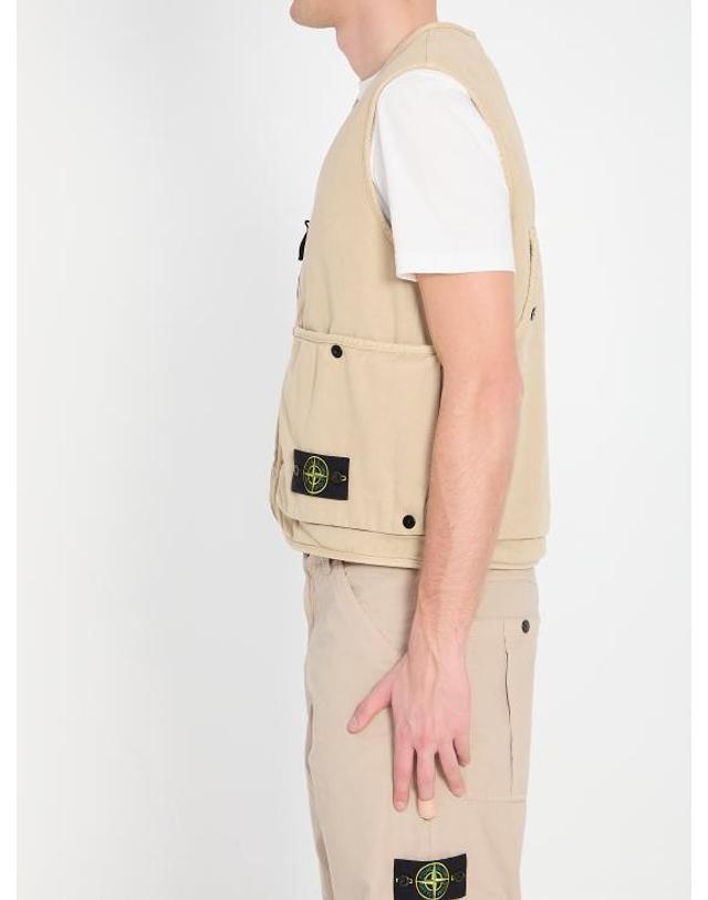 스톤아일랜드 [해외직구] 26SS 스톤 아일랜드 베스트 L1S156100007S0184 V019A BEIGE 착용컷