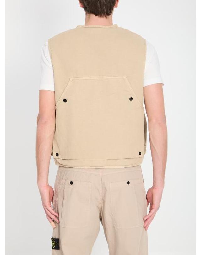 스톤아일랜드 [해외직구] 26SS 스톤 아일랜드 베스트 L1S156100007S0184 V019A BEIGE 착용컷