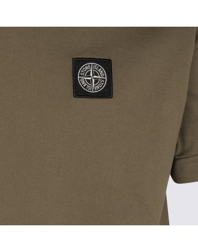 스톤아일랜드 [해외직구] 26FW 스톤 아일랜드 반팔 티셔츠 L2S152100027 S0013V005G MILITARY GREEN 착용컷