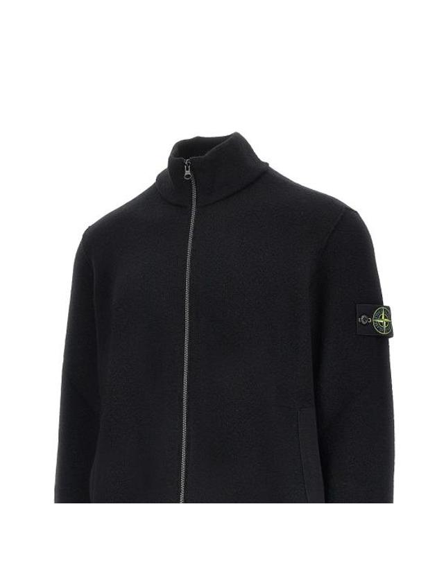 스톤아일랜드 [해외직구] 26FW 스톤 아일랜드 집업 니트 L2S155100012S01C4 Black 착용컷