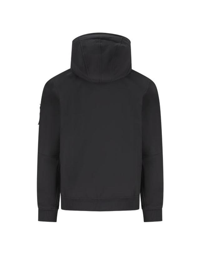 스톤아일랜드 [해외직구] 26FW 스톤 아일랜드 소프트 쉘 R E.다이 테크놀로지 후드 자켓 윈드 앤 워터 레지스턴트 멤브레인 L2S15Q100004S0B22 V0029 BLACK 착용컷