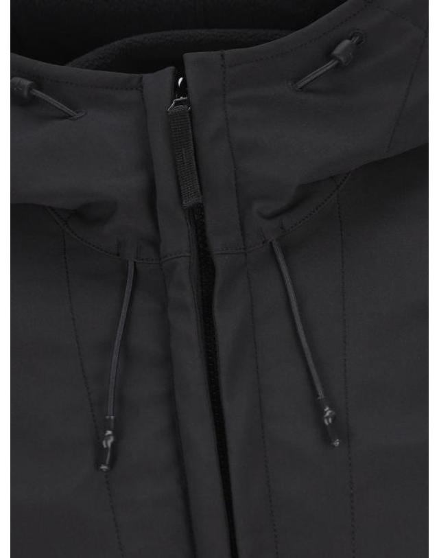 스톤아일랜드 [해외직구] 26FW 스톤 아일랜드 소프트 쉘 R E.다이 테크놀로지 후드 자켓 윈드 앤 워터 레지스턴트 멤브레인 L2S15Q100004S0B22 V0029 BLACK 착용컷