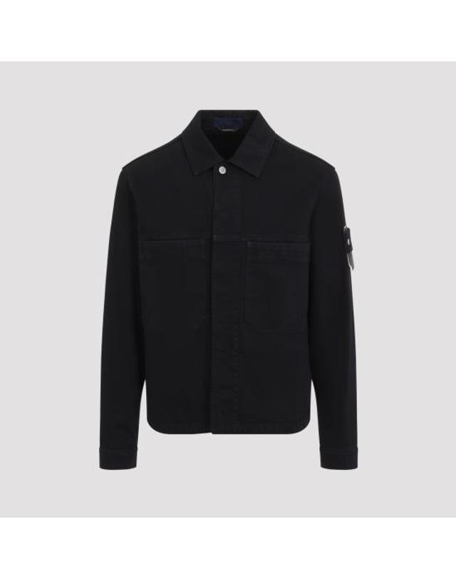 스톤아일랜드 [해외직구] 26FW 스톤 아일랜드 블루 린스 버튼 디테일 코치 재킷 L2S144100006 S0J24 V0029 BLACK 착용컷