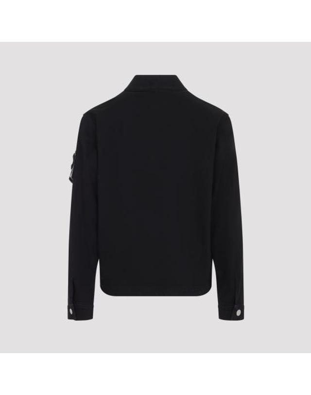 스톤아일랜드 [해외직구] 26FW 스톤 아일랜드 블루 린스 버튼 디테일 코치 재킷 L2S144100006 S0J24 V0029 BLACK 착용컷