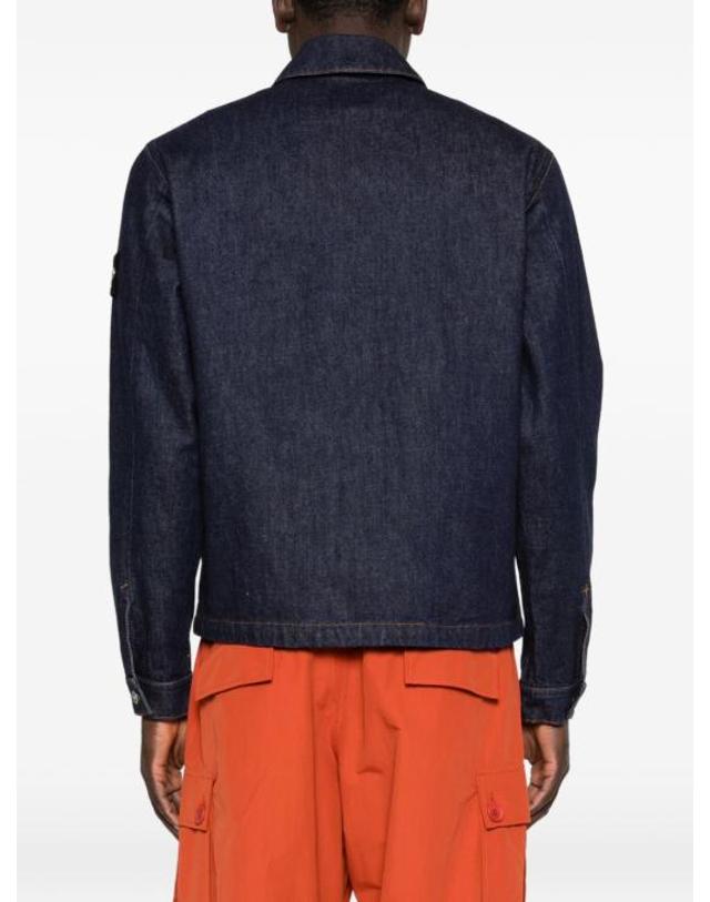 스톤아일랜드 [해외직구] 26FW 스톤 아일랜드 안티드롭 코치 데님 재킷 L2S144100006 S00J7VJ201 DARK BLUE 착용컷