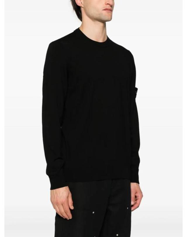 스톤아일랜드 [해외직구] 26FW 스톤 아일랜드 라이트 RWS 퓨어 울 크루넥 스웨터 L2S155100071S00C4 V0029 BLACK 착용컷