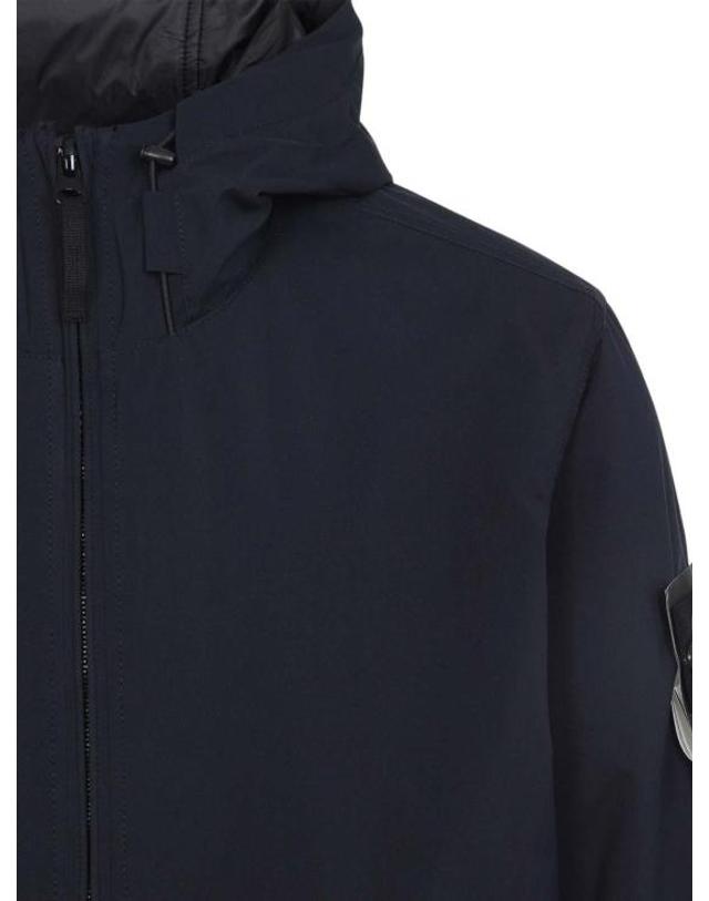 스톤아일랜드 [해외직구] 26FW 스톤 아일랜드 소프트 쉘 R E.다이 테크놀로지 후드 자켓 L2S154100108S0A27V0020 BLUE 착용컷
