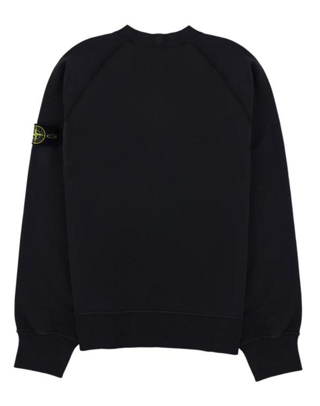 스톤아일랜드 [해외직구] 26FW 스톤 아일랜드 오가닉 코튼 플리스 오버사이즈핏 크루넥 스웨트셔츠 L2S156100008S0051V002A BLU 착용컷