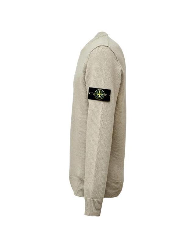 스톤아일랜드 [해외직구] 26FW 스톤 아일랜드 램스울 립드 트림 레귤러 핏 크루넥 점퍼 L2S155100072S00A3V0095 VERDE 착용컷