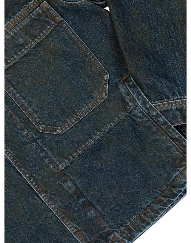 스톤아일랜드 [해외직구] 26FW 스톤 아일랜드 블루 린스 버튼 디테일 코치 재킷 L2S144100006S0J40VJ229 NAVY 착용컷