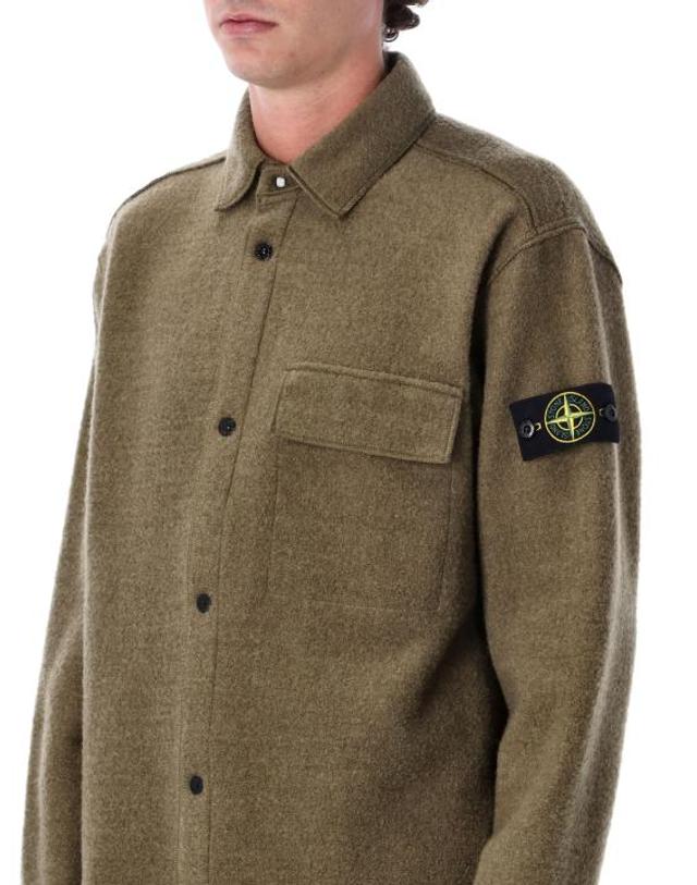 스톤아일랜드 [해외직구] 26FW 스톤 아일랜드 긴팔 셔츠 S151200034S0461 V005G MILITARY GREEN 착용컷