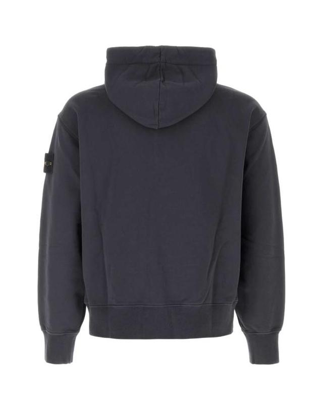스톤아일랜드 [해외직구] 26FW 스톤 아일랜드 오가닉 코튼 플리스 와펜 집업 후드 티셔츠 L2S156100009S0051 V002A NAVY 착용컷