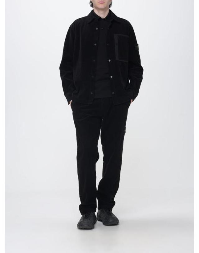 스톤아일랜드 [해외직구] 26FW 스톤 아일랜드 긴팔 셔츠 1200016S0212 V0029 Black 착용컷