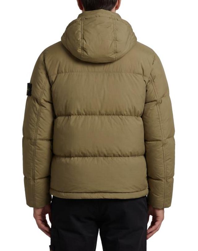 스톤아일랜드 [해외직구] 26FW 스톤 아일랜드 매트 립스탑 코듀라 어드밴스드 패브릭스 디테처블 후드 티어 레지스턴트 다운 자켓 L2S154100013S0483V005G MILITARY GREEN 착용컷