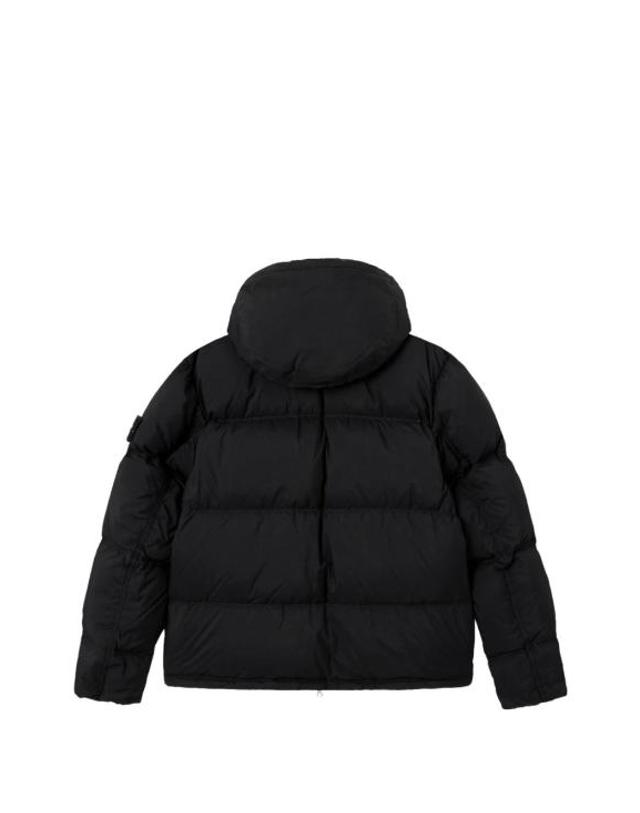 스톤아일랜드 [해외직구] 26FW 스톤 아일랜드 매트 립스탑 코듀라 어드밴스드 패브릭스 디테처블 후드 티어 레지스턴트 다운 자켓 L2S154100013S0483 V0029 BLACK 착용컷