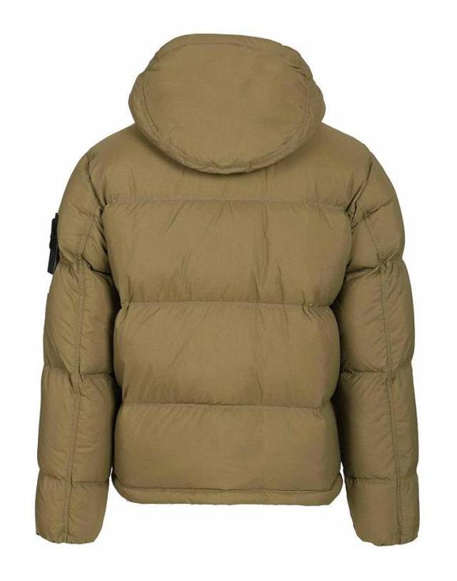 스톤아일랜드 [해외직구] 26FW 스톤 아일랜드 매트 립스탑 코듀라 어드밴스드 패브릭스 디테처블 후드 티어 레지스턴트 다운 자켓 L2S154100013S0483V005G GREEN 착용컷