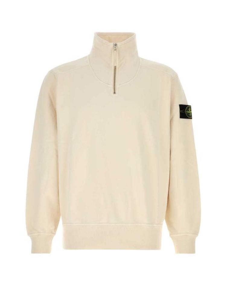 STONE ISLAND [해외] 26FW 스톤 아일랜드 레귤러 핏 하프지퍼 스웨트셔츠 L2S156100021S0A20 V0093 BEIGE EBVIXX<b>75248</b>