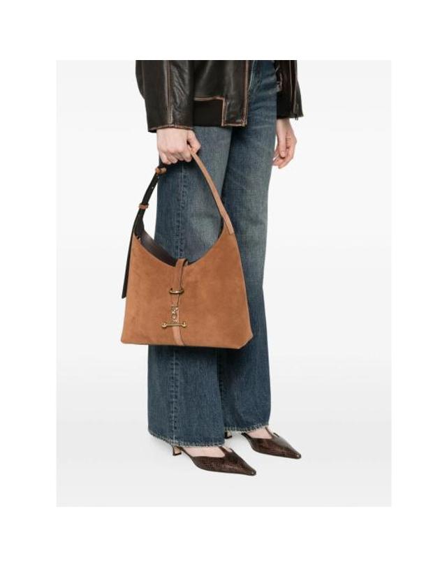 스트라스베리 [해외직구] 26FW 스트라스 베리 숄더백 20252 475 018 KITE HOBO 450 BROWN 착용컷