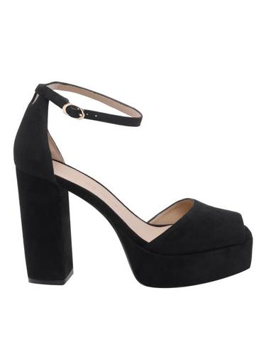 [해외직구] 26SS 스튜어트 와이츠먼 힐 펌프스 SN123 SABRINA ANKLE STRAP PLATFORM SUEBLK Black
