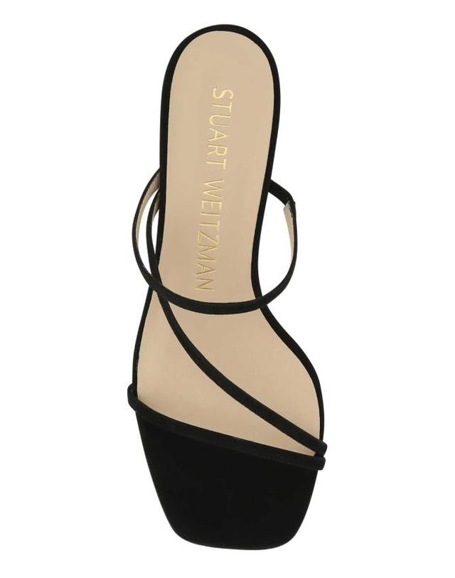 스튜어트와이츠먼 [해외직구] 22SS 스튜어트 와이츠먼 뮬 슬리퍼 SA503 BLK BLACK 착용컷