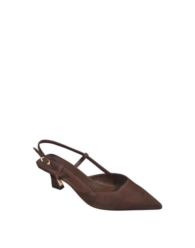 스튜어트와이츠먼 [해외직구] 26SS 스튜어트 와이츠먼 힐 펌프스 VINNIE50SLINGBACKWALNUT DARK BROWN 착용컷