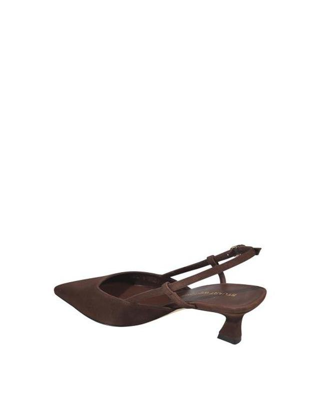 스튜어트와이츠먼 [해외직구] 26SS 스튜어트 와이츠먼 힐 펌프스 VINNIE50SLINGBACKWALNUT DARK BROWN 착용컷