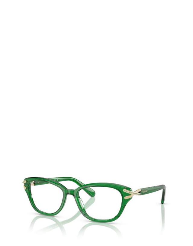 스와로브스키 [해외직구] 25FW 스와로브스키 안경 SK2032 1064 TRANSPARENT GREEN 착용컷