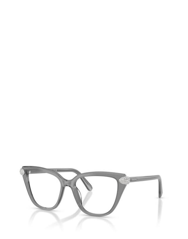 스와로브스키 [해외직구] 26FW 스와로브스키 안경 SK2045 1072 MILKY GREY 착용컷