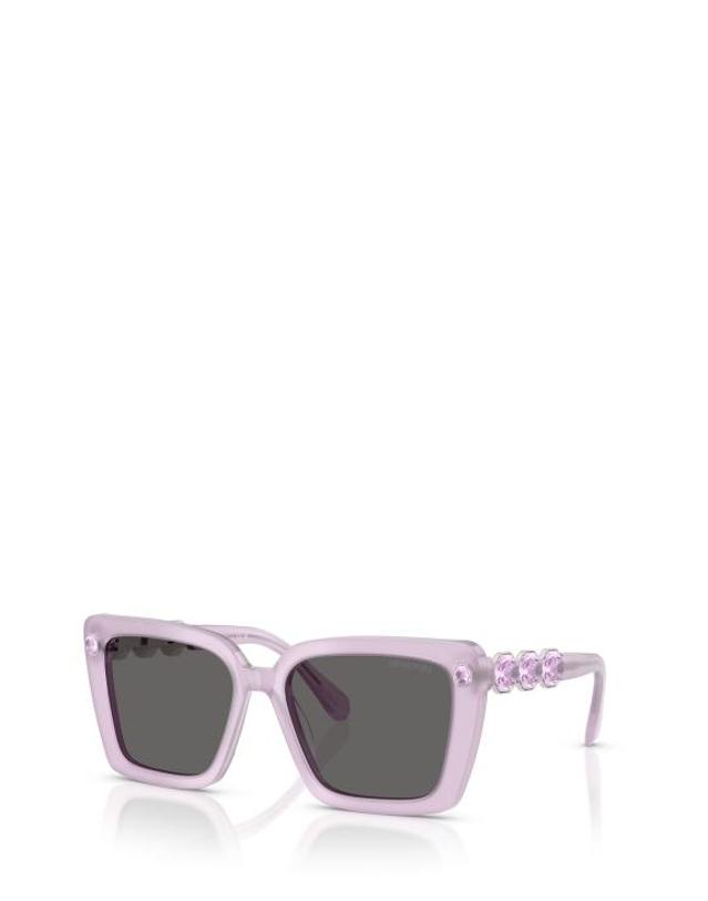 스와로브스키 [해외직구] 26FW 스와로브스키 선글라스 SK6032 107587 MILKY LILAC 착용컷