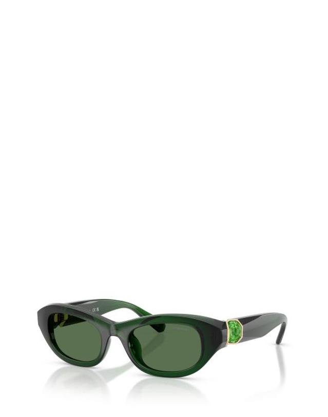 스와로브스키 [해외직구] 26FW 스와로브스키 선글라스 SK6036U 108171 MILKY DARK GREEN 착용컷
