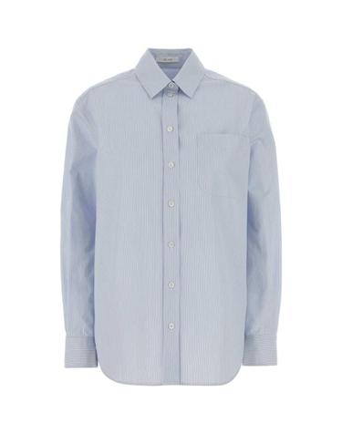 [해외직구] 26FW 더로우 스트라이프 긴팔 코튼 셔츠 10477W4821 WBS BLUE