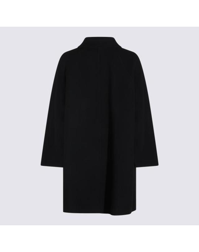 더 로우 [해외직구] 26FW 더로우 이나 코트 R000050 W1439BLK BLACK 착용컷
