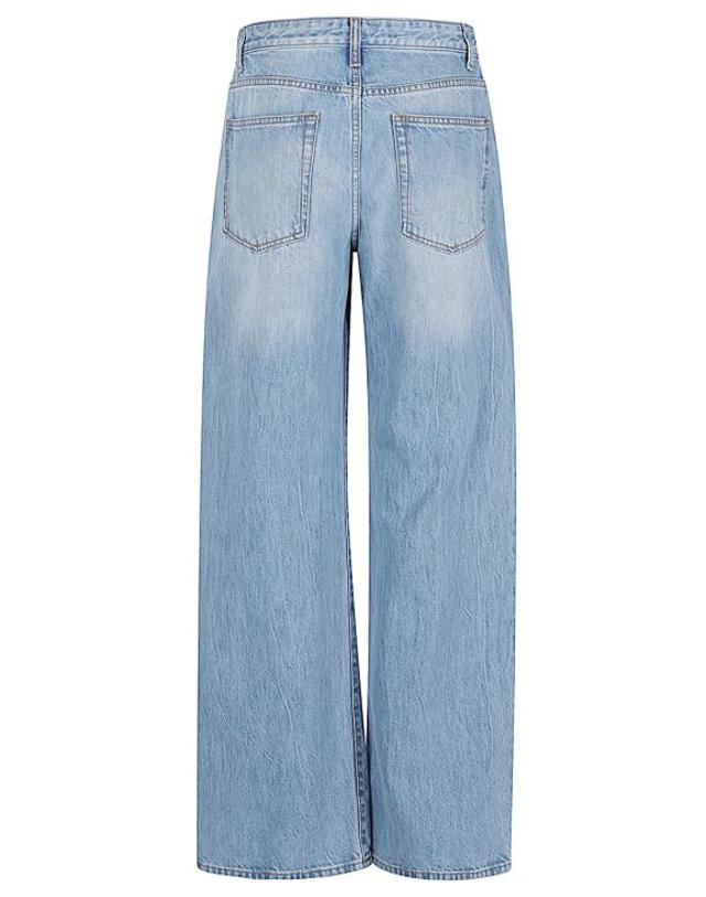 더 로우 [해외직구] 26FW 더로우 에글리타 코튼 진 6525S W1984BLU LIGHT BLUE 착용컷