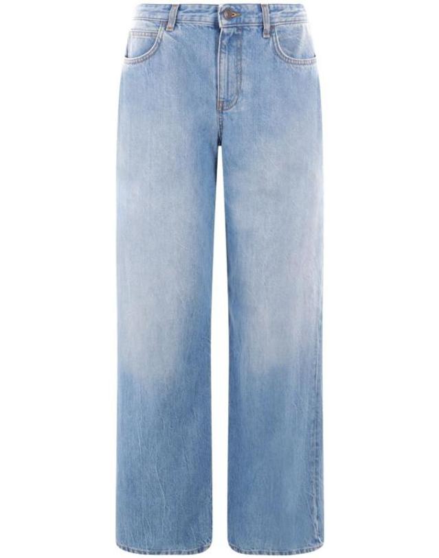 더 로우 [해외직구] 26FW 더로우 에글리타 코튼 진 6525S W1984BLU LIGHT BLUE 착용컷