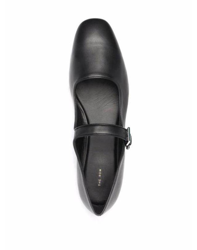 더 로우 [해외직구] 26FW 더로우 AVA 아바 플랫 슈즈 F1003N61 BLK BLACK 착용컷