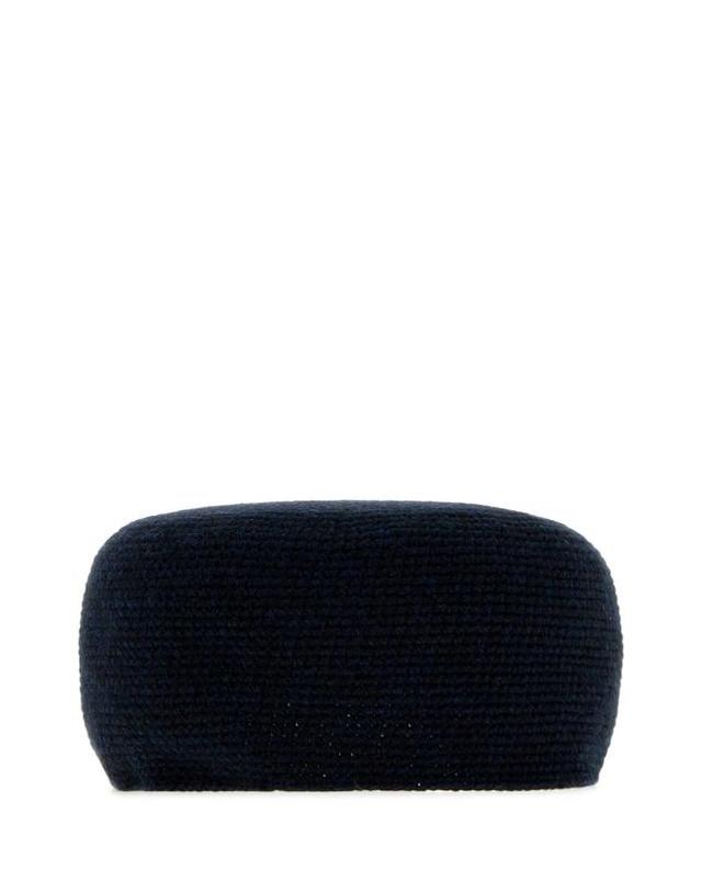 더 로우 [해외직구] 26FW 더로우 퍼리프 모자 A001029Y120 DNM NAVY 착용컷