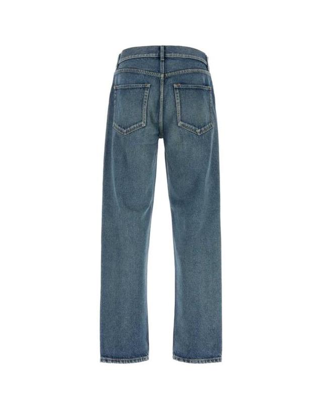 더 로우 [해외직구] 26FW 더로우 모에 데님 팬츠 R001187W4659 VIG BLUE 착용컷