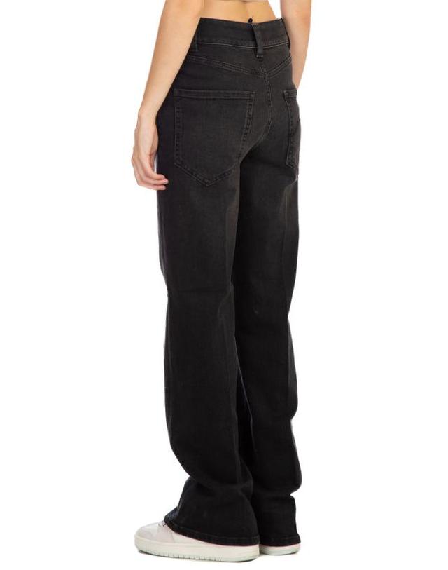 더 씨파레 [해외직구] 23FW 씨페러 스트레이트 팬츠 SWP0059 TDS0012 999 Black 착용컷