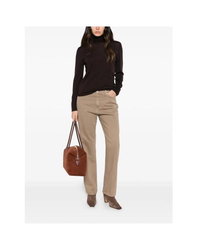 더 씨파레 [해외직구] 26FW 씨페러 데님 팬츠 SWP0168 TCF0123 7010 BROWN 착용컷