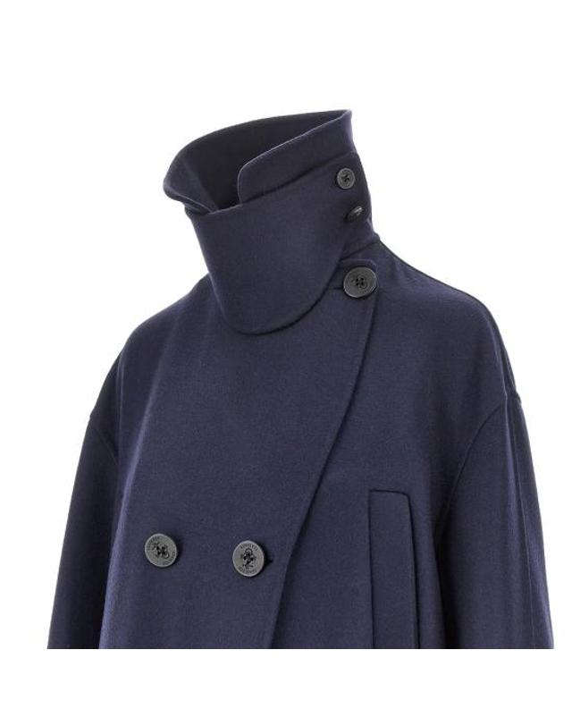 더 씨파레 [해외직구] 26FW 씨페러 코트 SWJ0173TWF0127 Blue 착용컷