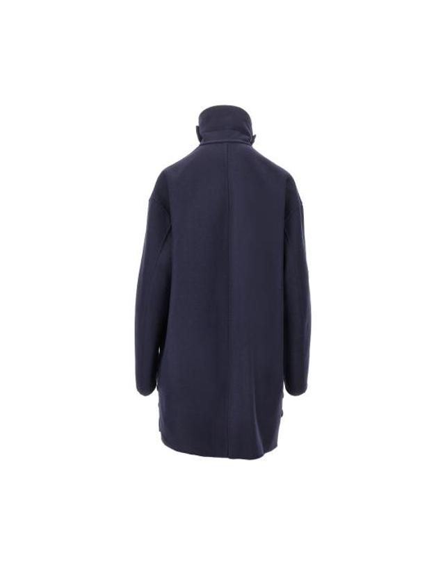 더 씨파레 [해외직구] 26FW 씨페러 코트 SWJ0173TWF0127 Blue 착용컷
