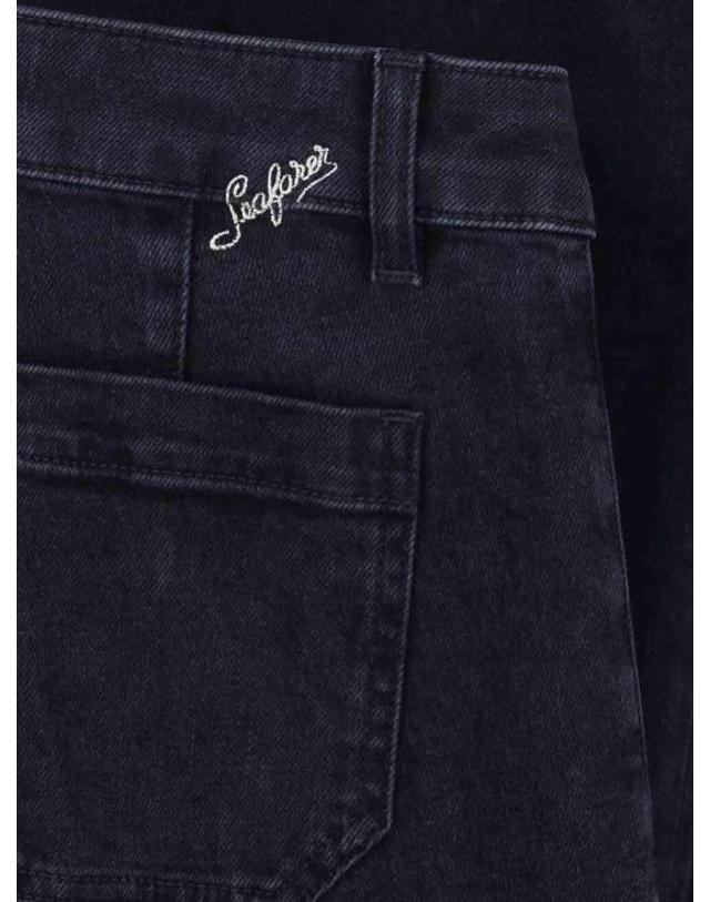 더 씨파레 [해외직구] 26FW 씨페러 플레어 팬츠 SWP0001TDS00189999 BLACK 착용컷