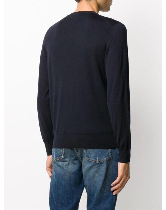 띠어리 [해외직구] 23SS 띠어리 스웨터 J0781713G0F NAVY 착용컷