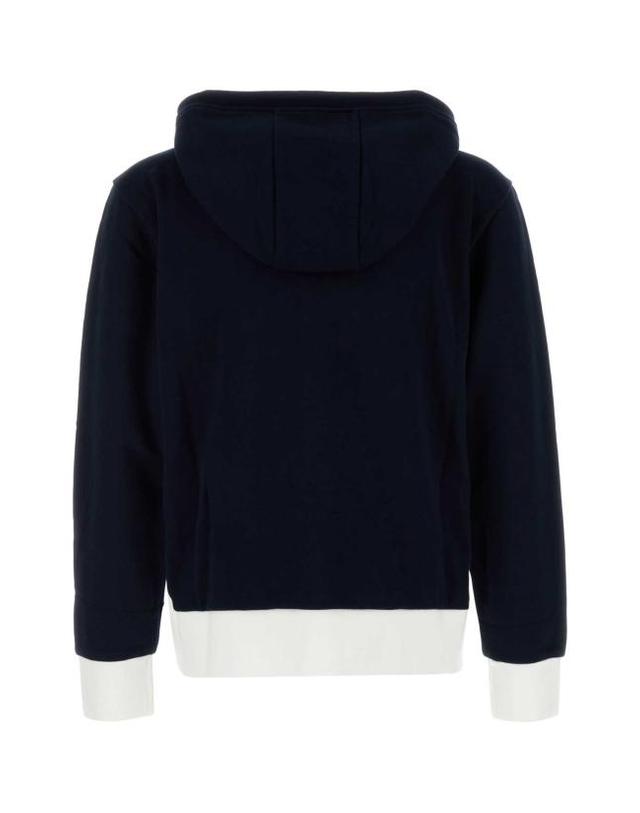 톰브라운 [해외직구] 25FW 톰브라운 4바 저지 집업 후디 MJT517A03037 415 BLUE 착용컷